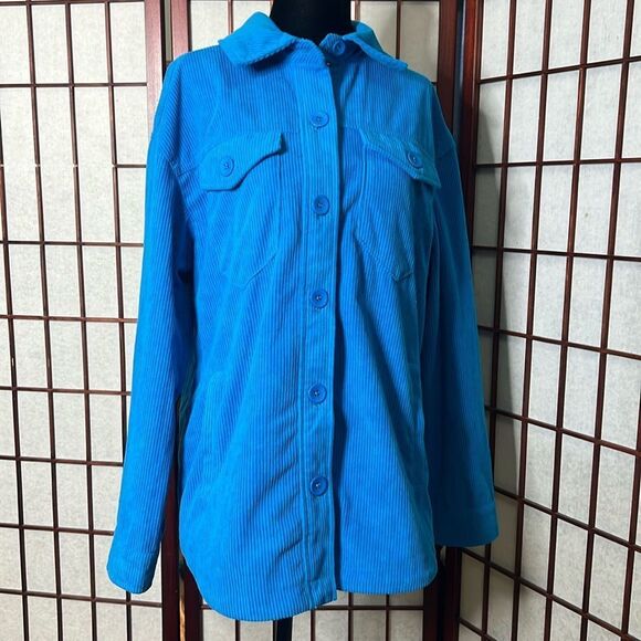 AVEC LES FILLES ANTHROPOLOGIE THICK CORDUROY SHIRT SHACKET JACKET‎ SZ M - Picture 1 of 9